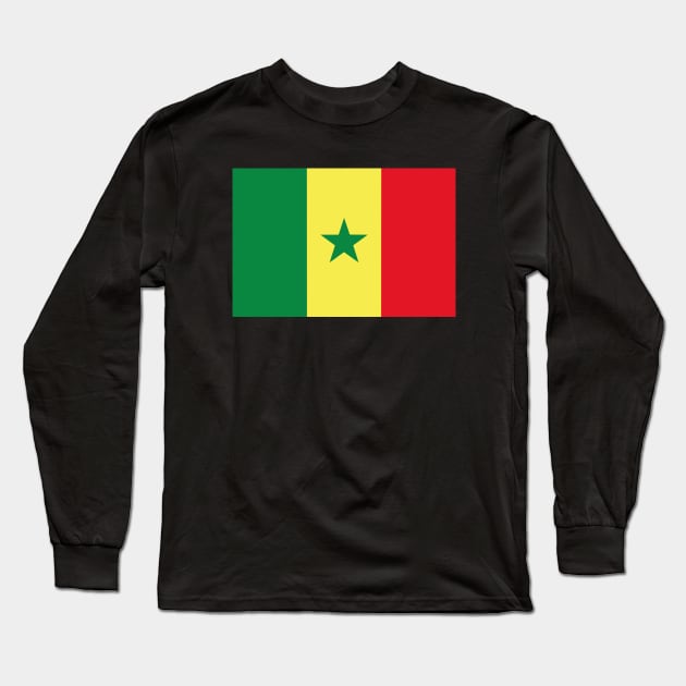Flag of Senegal Long Sleeve T-Shirt by DiegoCarvalho